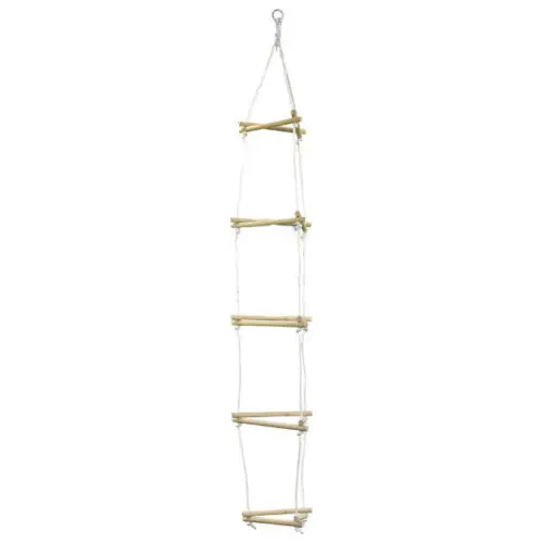 
Wooden Rope Ladder for Kids Swing Sets and Climbing Frames 