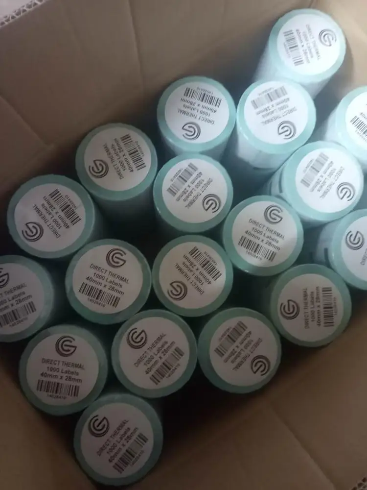 Direct thermal label 58mm x 40mm,1000pcs/roll