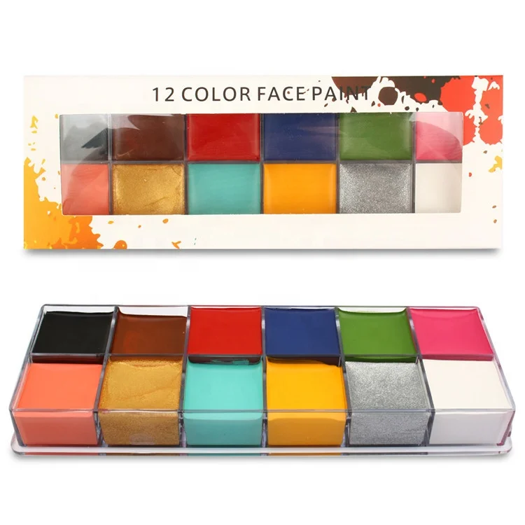 Cosmetics Body Art Halloween Face Paint Rainbow Face Paint Kit