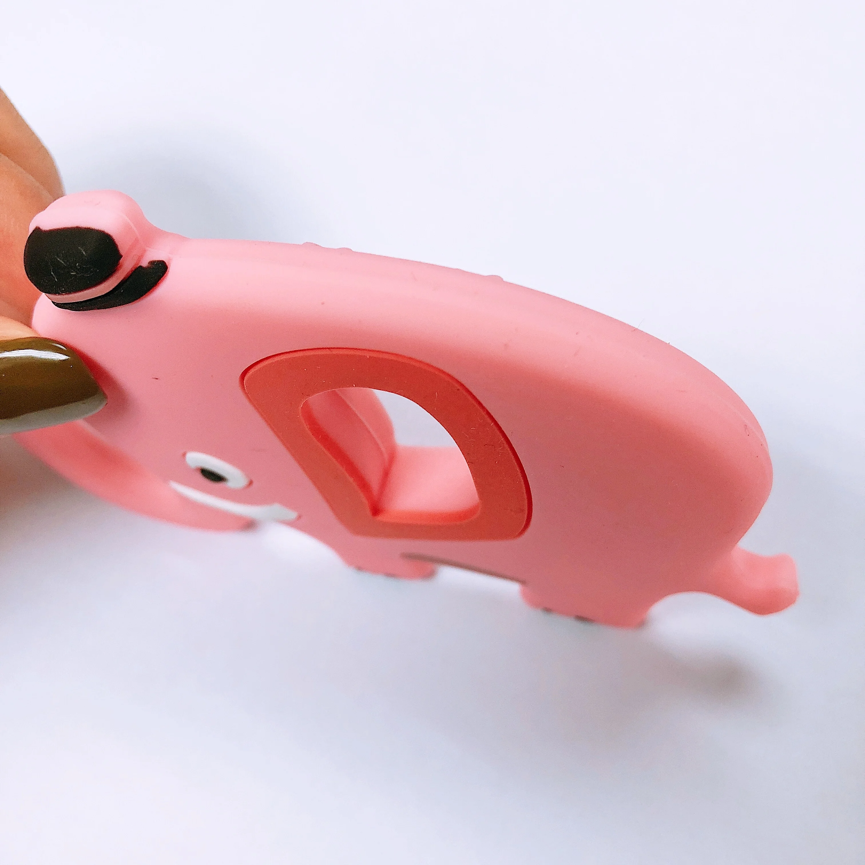 
Original Design Silicone Customizable Color Elephant Baby BPA Free Teething Toy Teether 