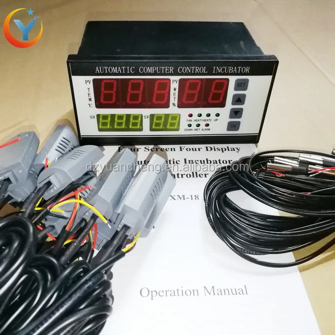 Digital automatic small egg incubator thermostat controller for humidity and temperature controlling XM-18 hatcher