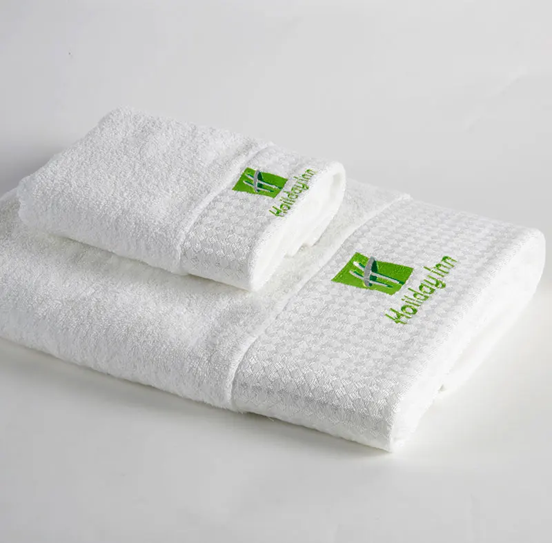 Manufacturer 100 Cotton 16s Spiral Bath Towel Set Terry Tower with Custom Logo