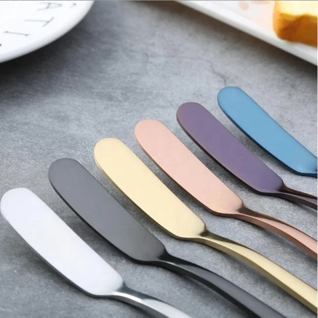 Multi-function 304 Stainless Steel Butter  Cake Knife,16.5cm 24g cheese Knife Western Cutlery Breakfast Knife
