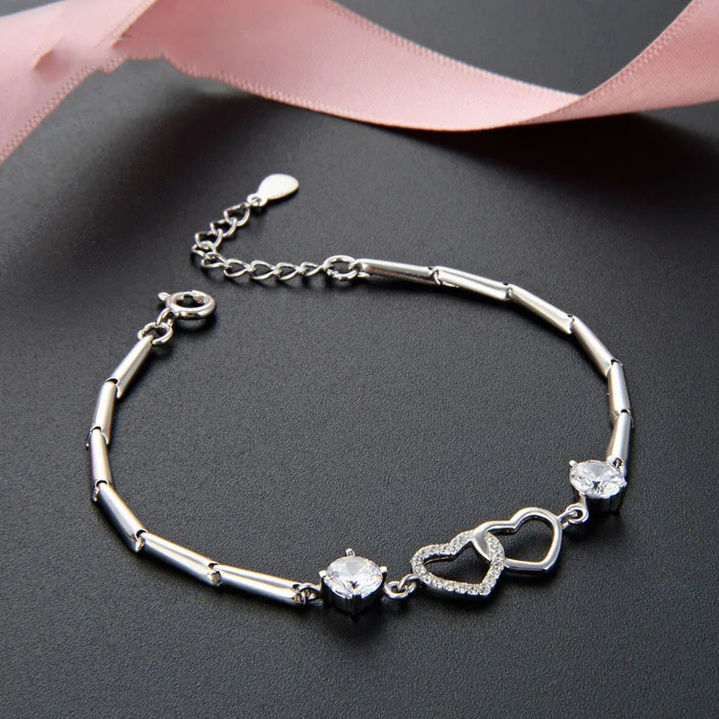New Design 925 Sterling Silver CZ Diamond Moissanite Bracelet Bracelet for Women YJ001346