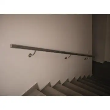 pvc /wood/metal wall mounted stair handrail with handrail bracket foshan factory