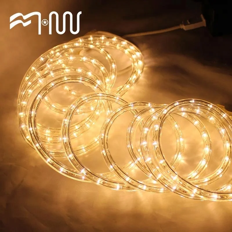 
Warm White LED Rope Light Kit LED Flexible Light stripe Light Outdoor Rope Bedroom 120V 