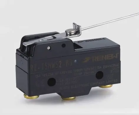 Основной микропереключатель серии Z с рычагом с низкой силой