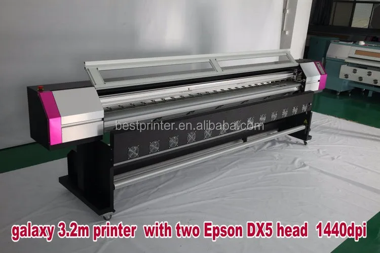 Galaxy UD3212LD 2 dx5 heads 3.2m 1440dpi eco solvent printer flex banner printer large format printing machine