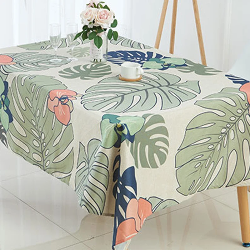 blue butterfly polyester spring flowers cutwork square table cloth