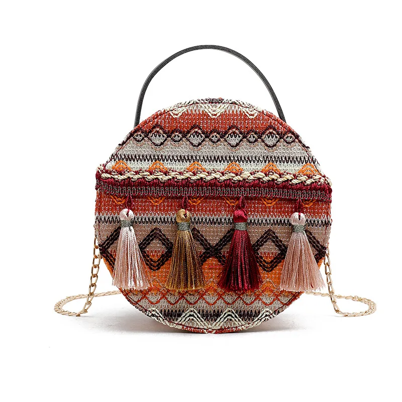 instock luxury handbags women bags designer chinese style handbags with tassels color shoulder bag for lady messenger bags