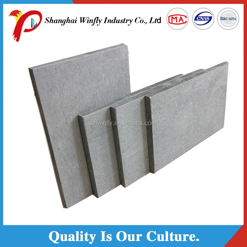 High Quality Light Fireproof Exterior 100% Non-Asbestos Cement Fiber Board