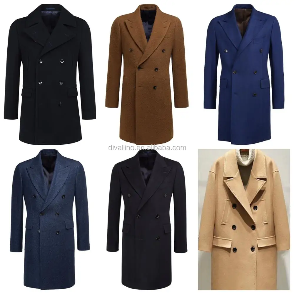 2021 Direct Factory of Men Double Breasted Wool Overcoat with Factory Wholesale Prices