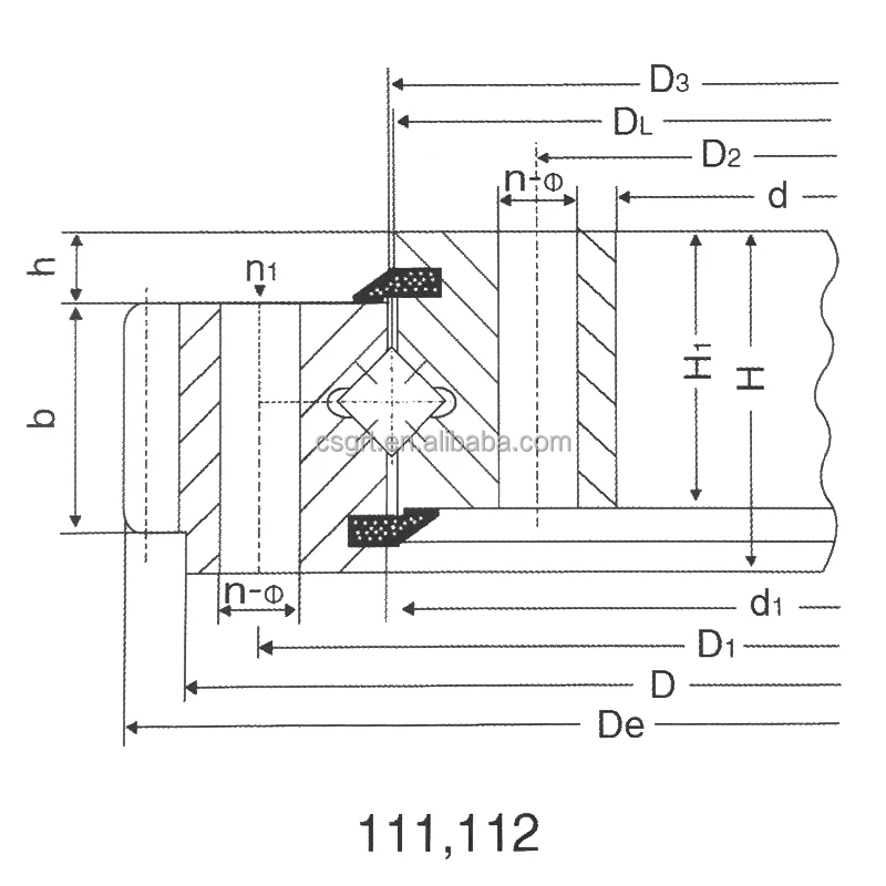 
large diameter ring gear, slewing bearings, swing circle kubota k040 