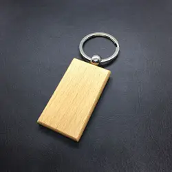Wholesale Factory Custom Logo Circular Wooden Keychain