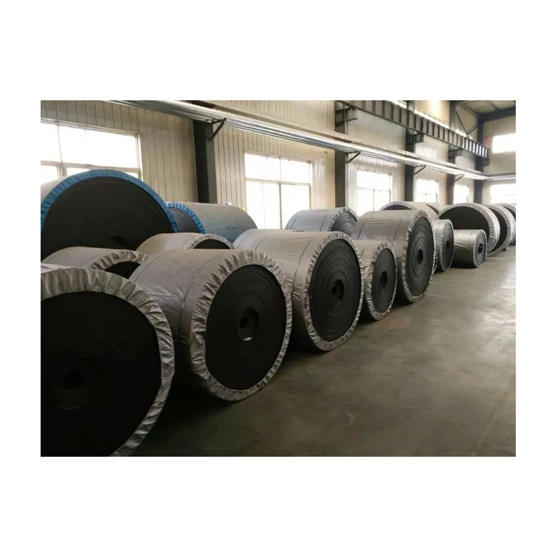 Heavy duty fire resistant rubber flat conveyor belt