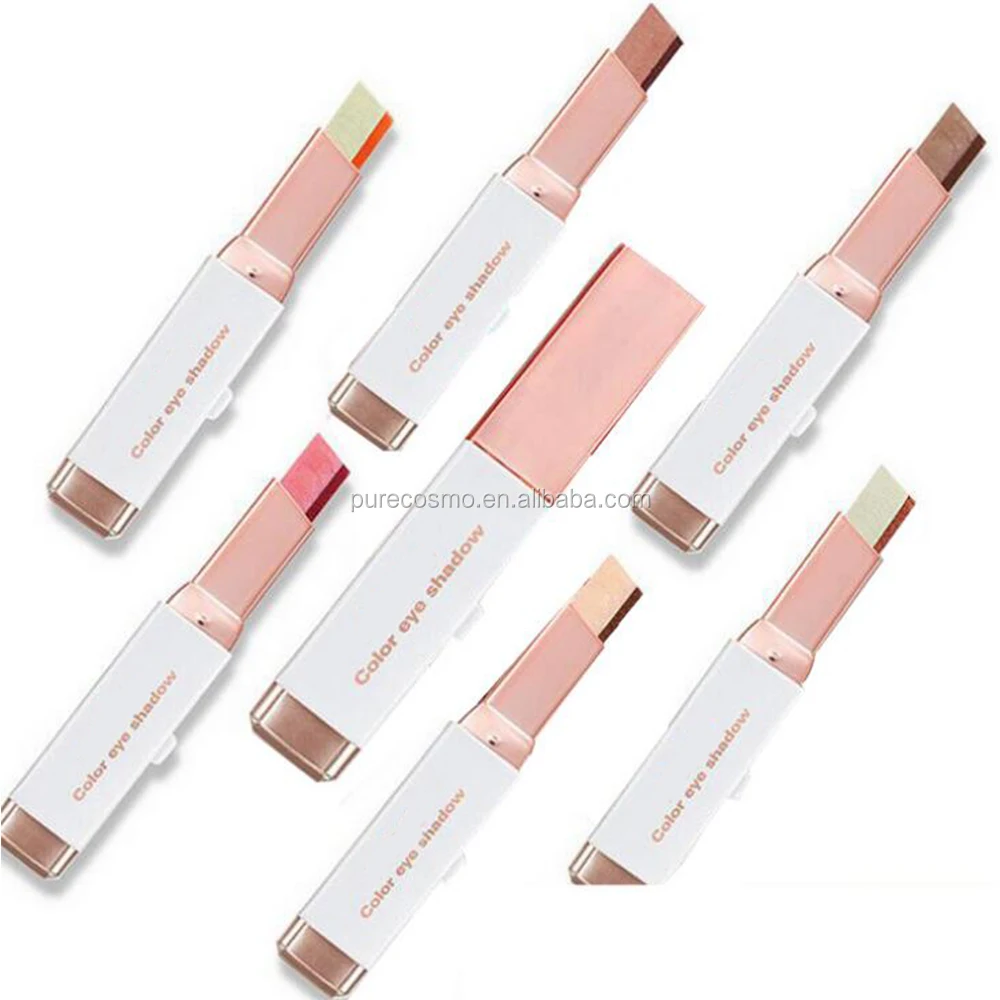 Private Label Hot Sale Waterproof Double Color Shimmer Eye shadow Stick Eyeshadow Pen