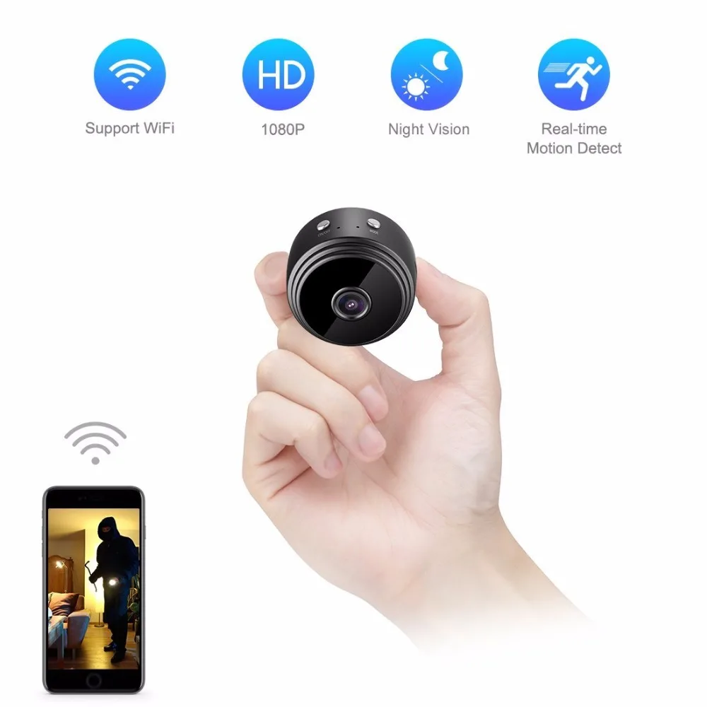 Gevilion оптовая продажа мини скрытая cam портативный автомобиль Wi Fi батарея шпион камера