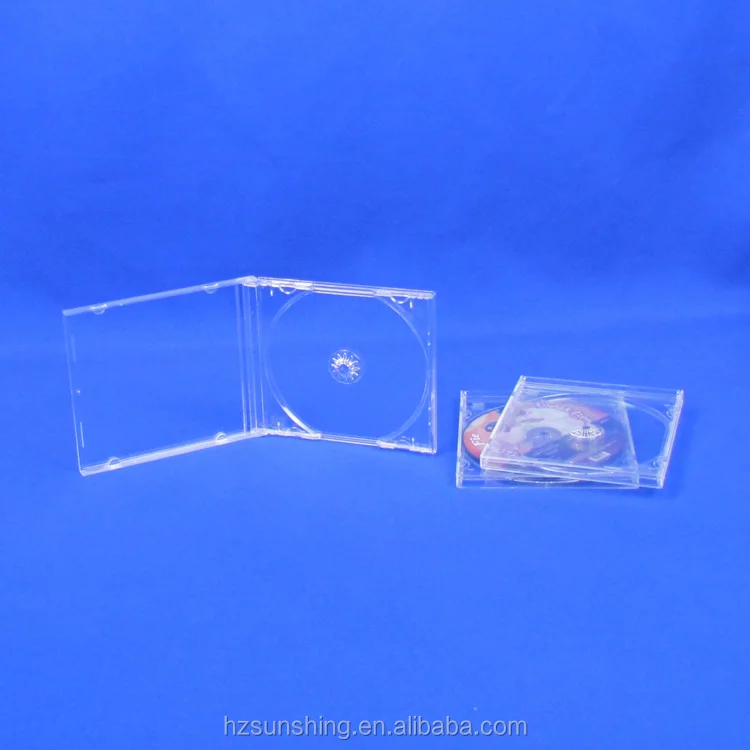 
Plastic Packing Storage DVD Holder Super Clear Single Double Acrylic CD Case 