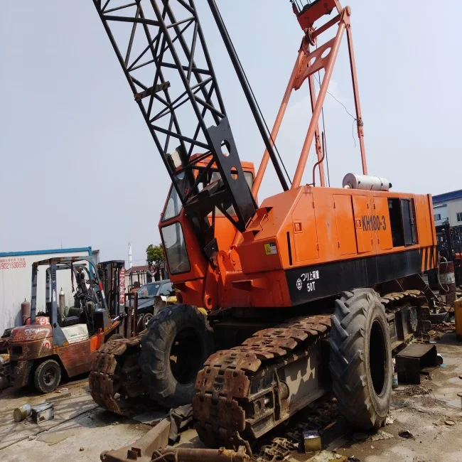50 ton hitachi KH180-3 crawler crane original from Japan good condition cheap price top sale in shanghai