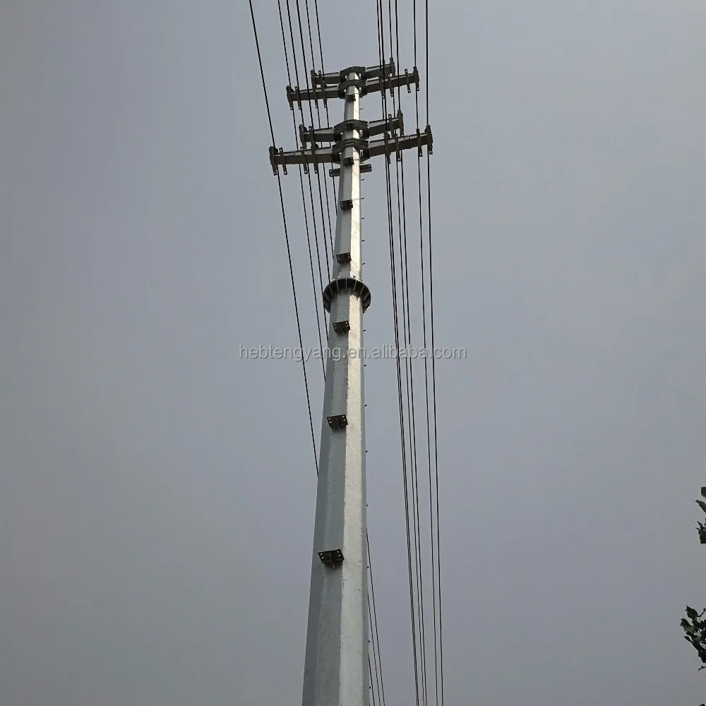 angle steel self supporting transmission line steel lattice tower