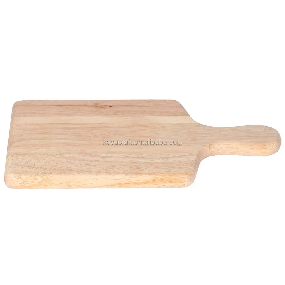 unfinished wood cutting board with handle