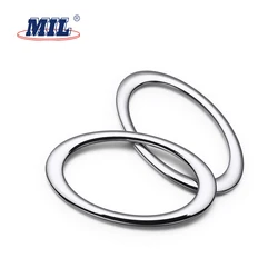 High Quality Nickel Free Shiny Silver Oval Ring Metal Buckles For Bags