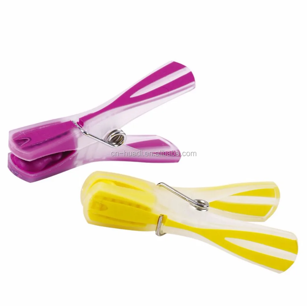 Plastic Clothes Pegs Durable Plastic Soft Grip Rubber Plastic Pegs 20pcs per pack