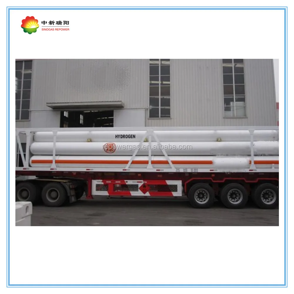 
China manufactured BV certificate 3 axle 9 tubes 40ft cng gas tube bundle skid mounted container 