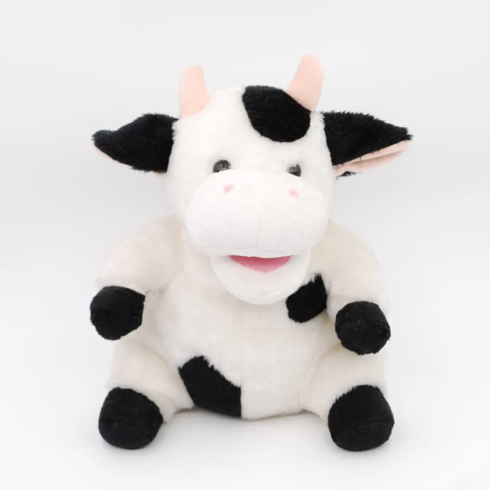 
ODM OEM plush milk cow toy soft lovely animal baby stuffed sweet dairy cow farm doll 