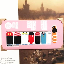 White Rad min Mouse child Nail Arts Nail Sticker Waterproof Nail Decal Sticker Gel Polish French