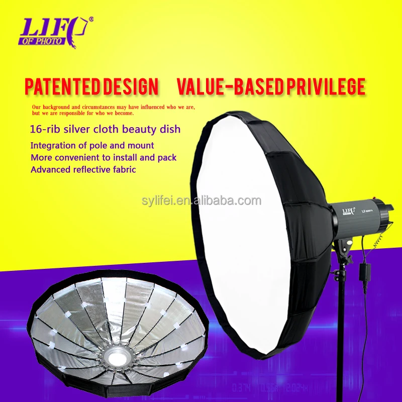 
Лиф фотографическое оборудование BLD-16Y 16-реберные ткани серебристого цвета в форме сот 