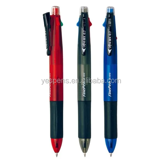 Популярный новый товар рекламная многоцветная шариковая ручка с индивидуальным логотипом 3 цветов