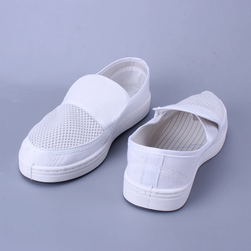 High Quality Fashionable PVC Anti-Static Canvas Shoes Cleanroom ESD Mesh Canvas Shoes