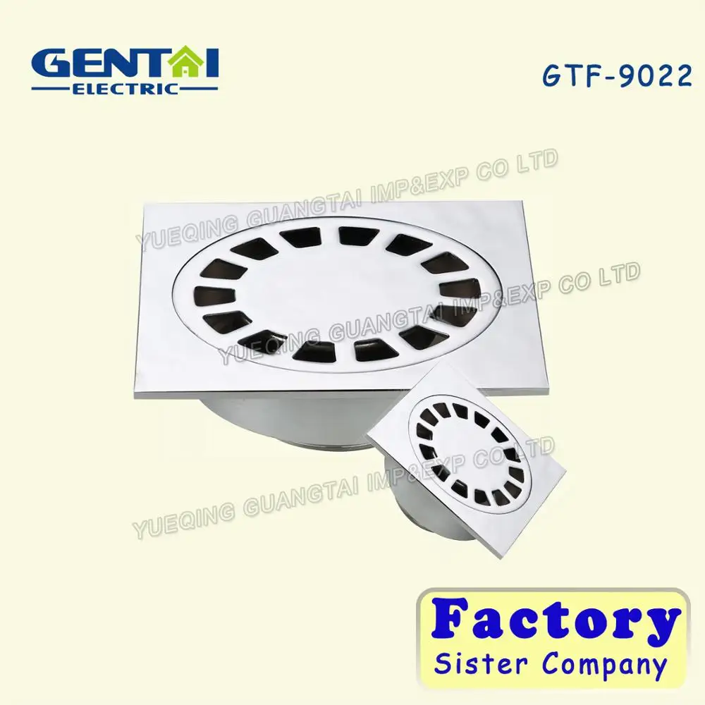 10*10 anti-insect anti-hair bathroom odor-resistant brushed nickel finish stainless steel floor drain