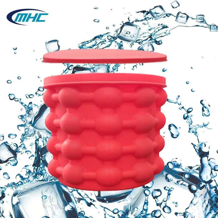 Fast Delivery Custom Design Ice Wine Beer Storage Silicone Ice Bucket