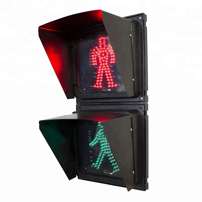 
200mm pedestrian red green man traffic light, zebra crossing light 