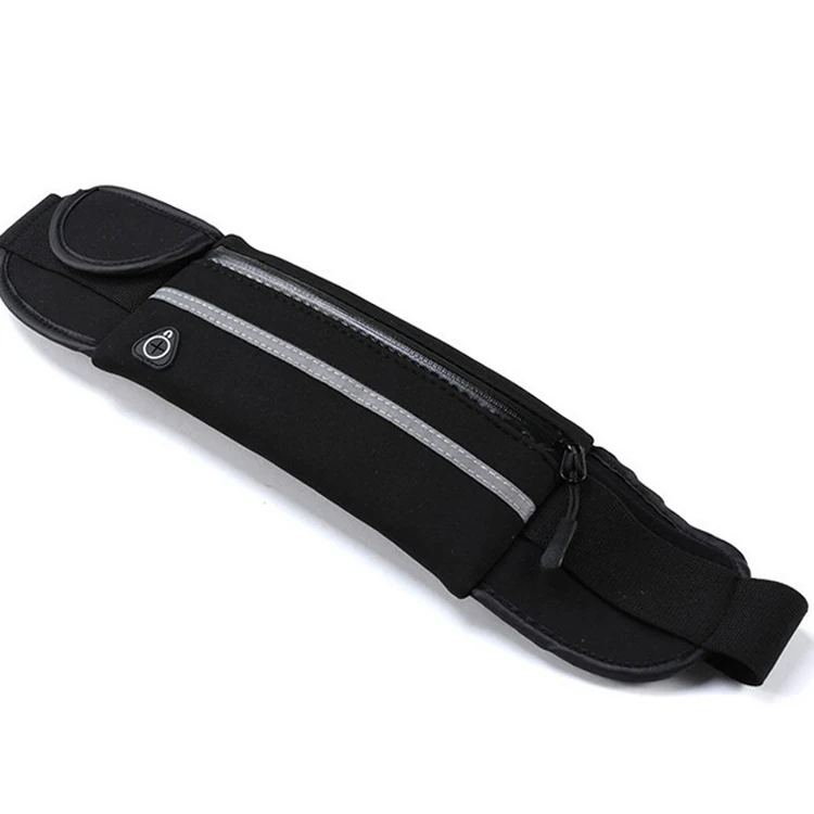 Waterproof soft polyester fitness sport running belt waist bag for cell phone money