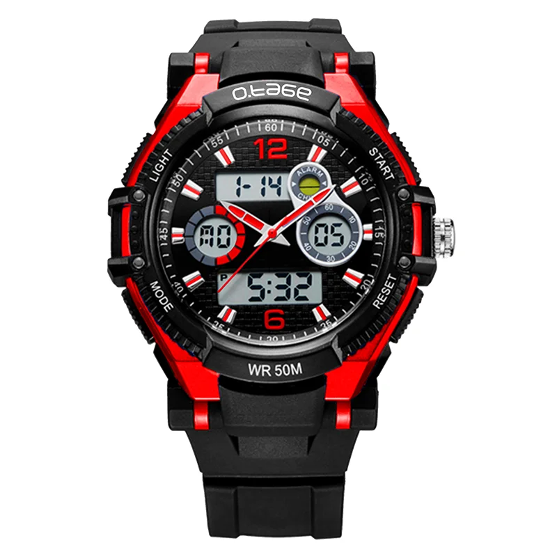 
Water proof watch with chronograph clock for men sports mens waterproof wrist watch 