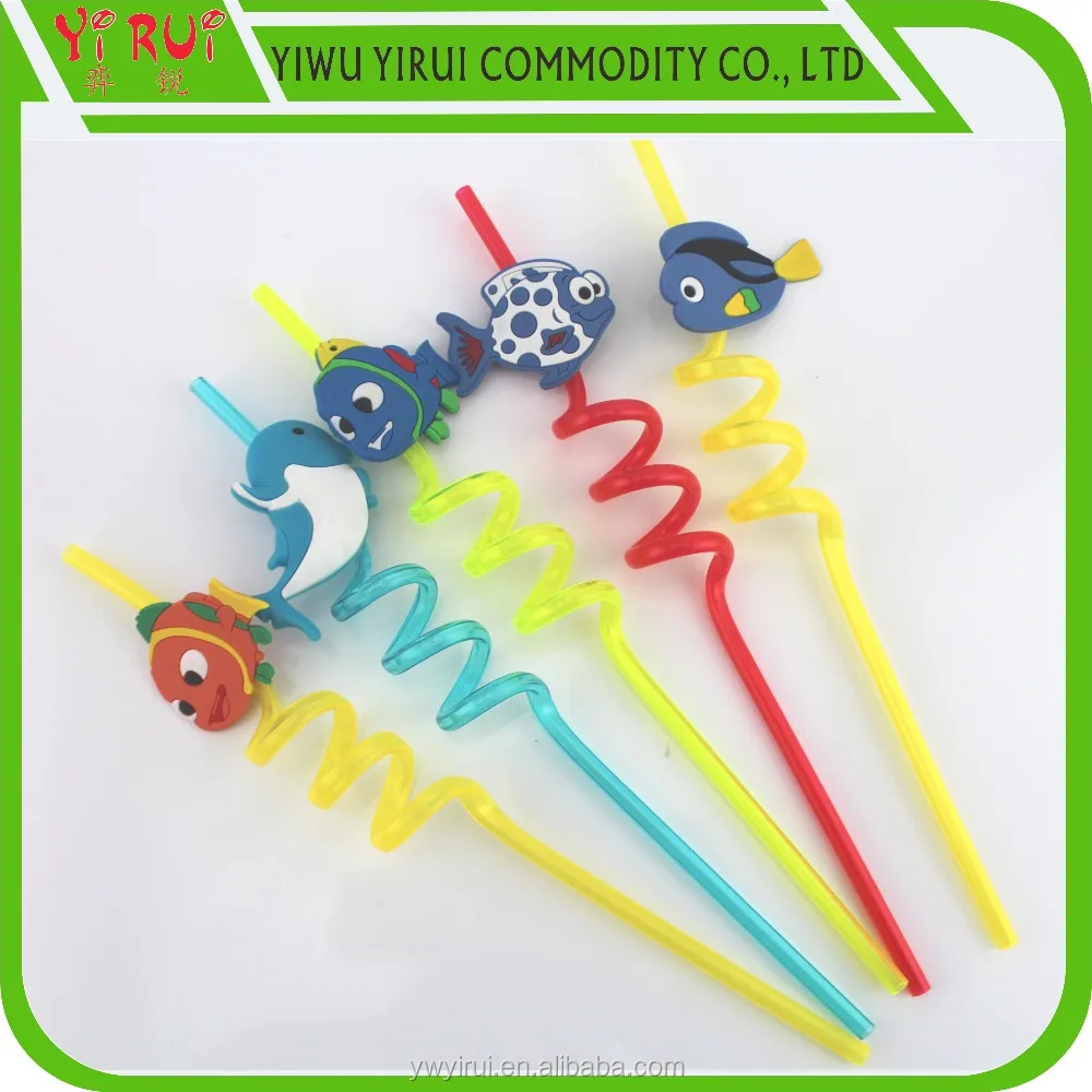 Красочные пластиковые соломинки для напитков для весенней вечеринки