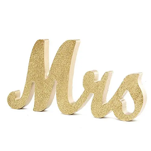 
mr & mrs large wooden alphabet letters for Wedding Table Decorations 