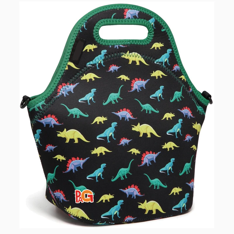 Sublimation Neoprene insulated lunch tote bag