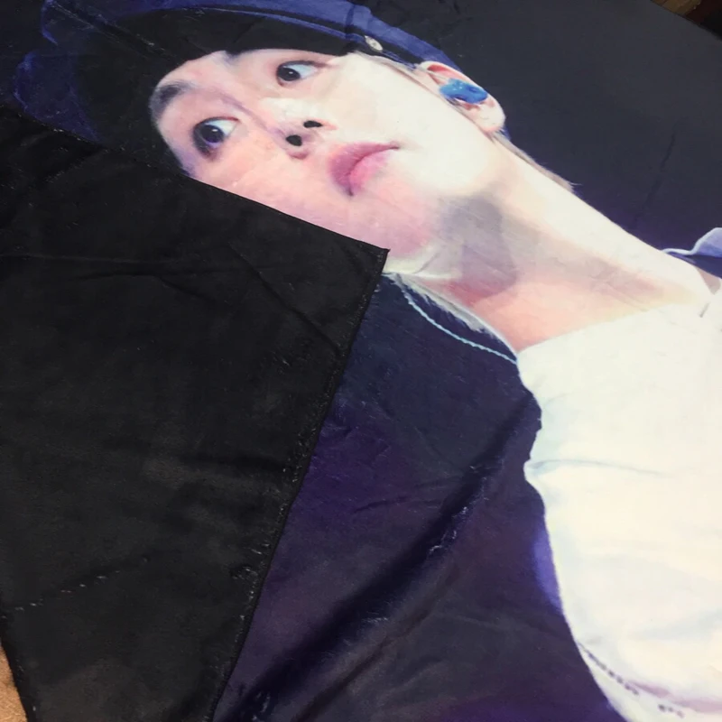 Custom Photo 100% Polyester Fleece Blanket Polar Fleece Blanket With Low MOQ