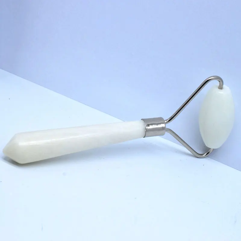 Chinese Welded eco-friendly frame single sided jade face roller for facial massage
