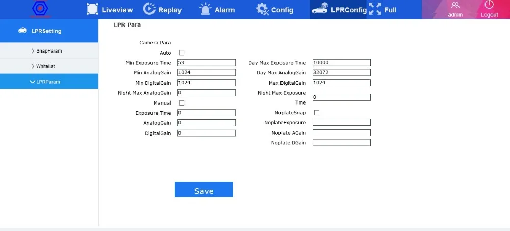 CCTV Security System Direct Factory 1080P Waterproof LPR Camera