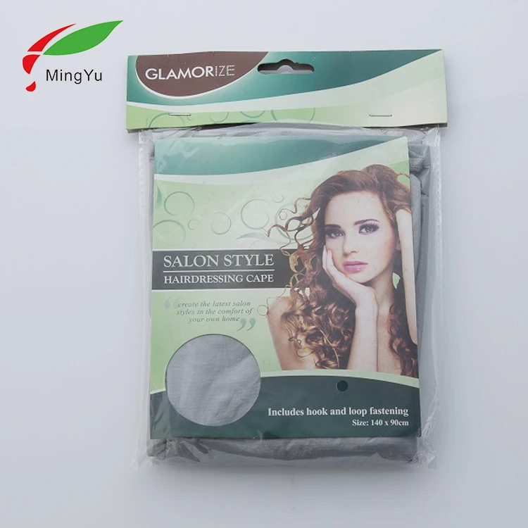 
2019 Hot Sales Barber Apron Disposable Custom Printed Cutting Cape Hair Salon 