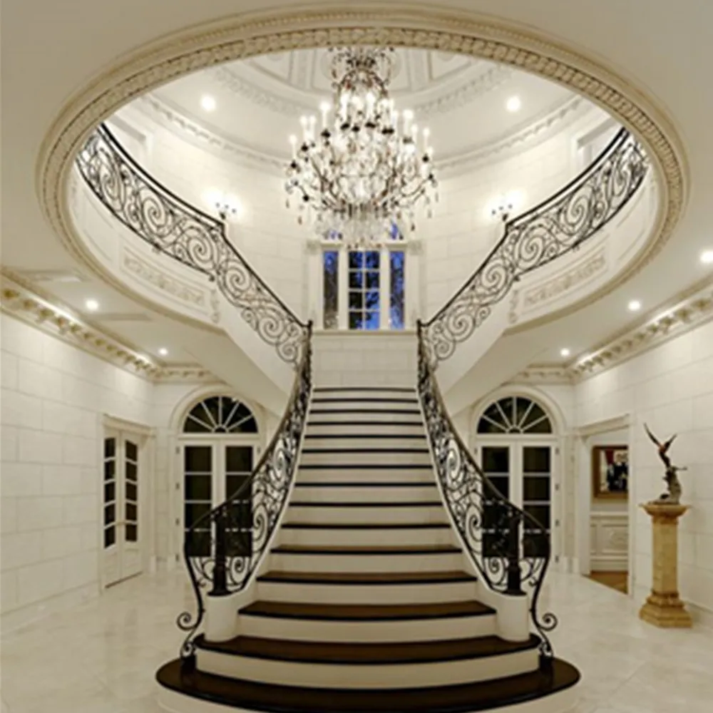 cheap outdoor prefab terrace metal stair railing design