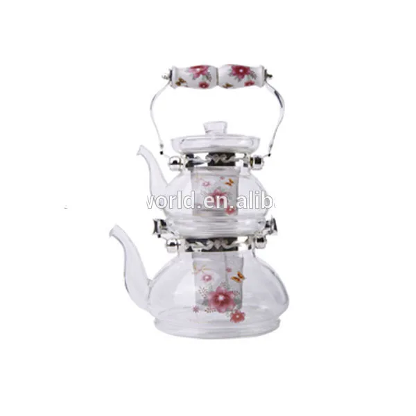 Steam jacketed kettle turkish double tea kettle SET 0.6+1.8L