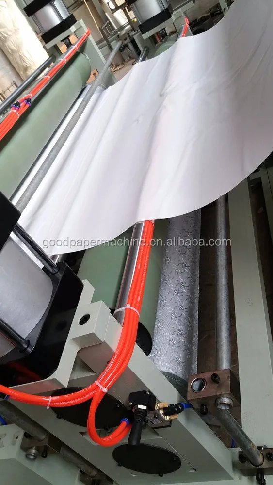 Automatic rewinding toilet paper embossing slitting small bobbin paper products machine