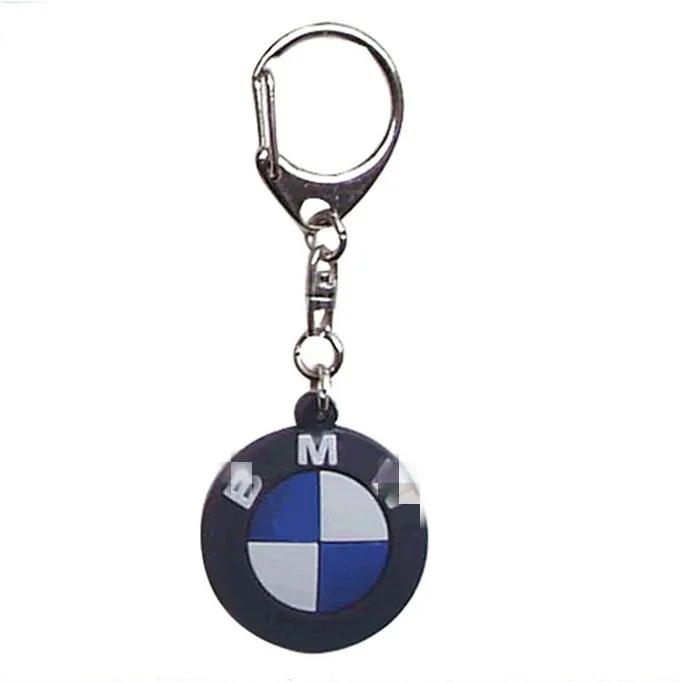 Wheel Shape Custom 3D PVC Keyring, Auto Tire Keychain