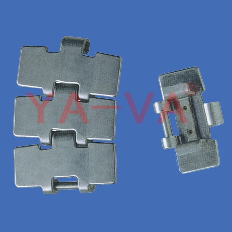 SS 881 Steel Slat Chain Side Flexing Conveyor Chain